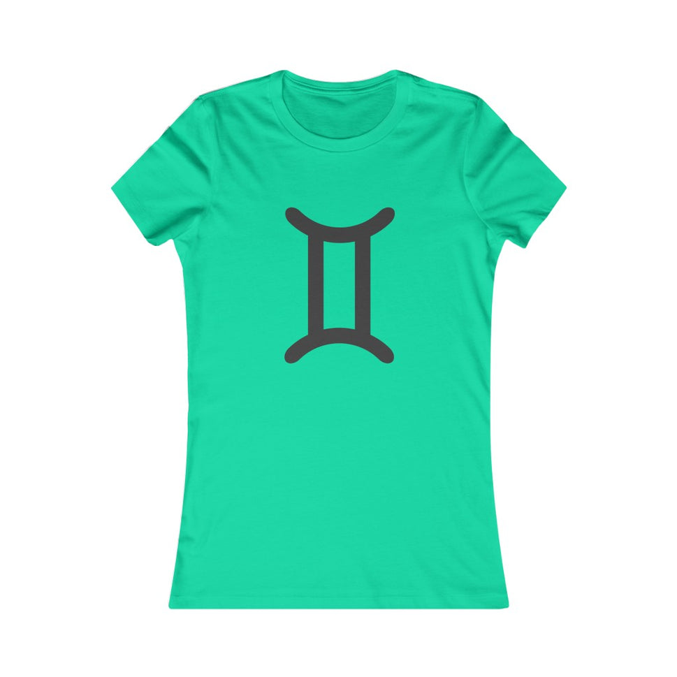 Women's Gemini Zodiac Sign TeeTeal / S