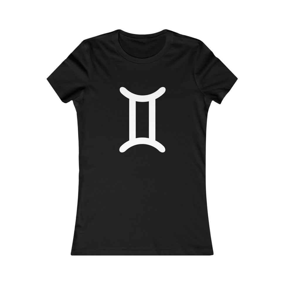 Women's Gemini Zodiac Sign TeeBlack / S