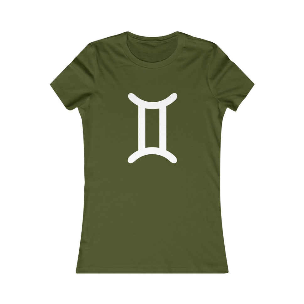 Women's Gemini Zodiac Sign TeeOlive / S
