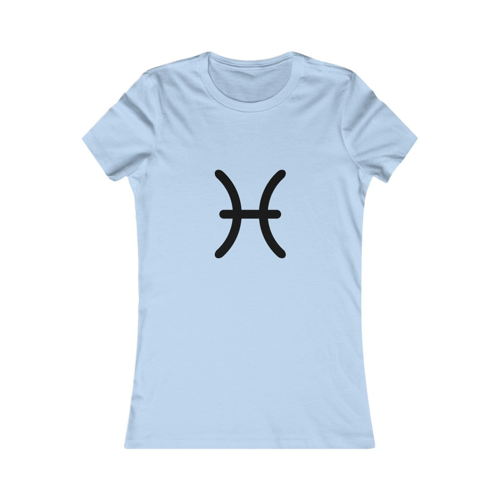 Women's Pisces Zodiac Sign Glyph Tee