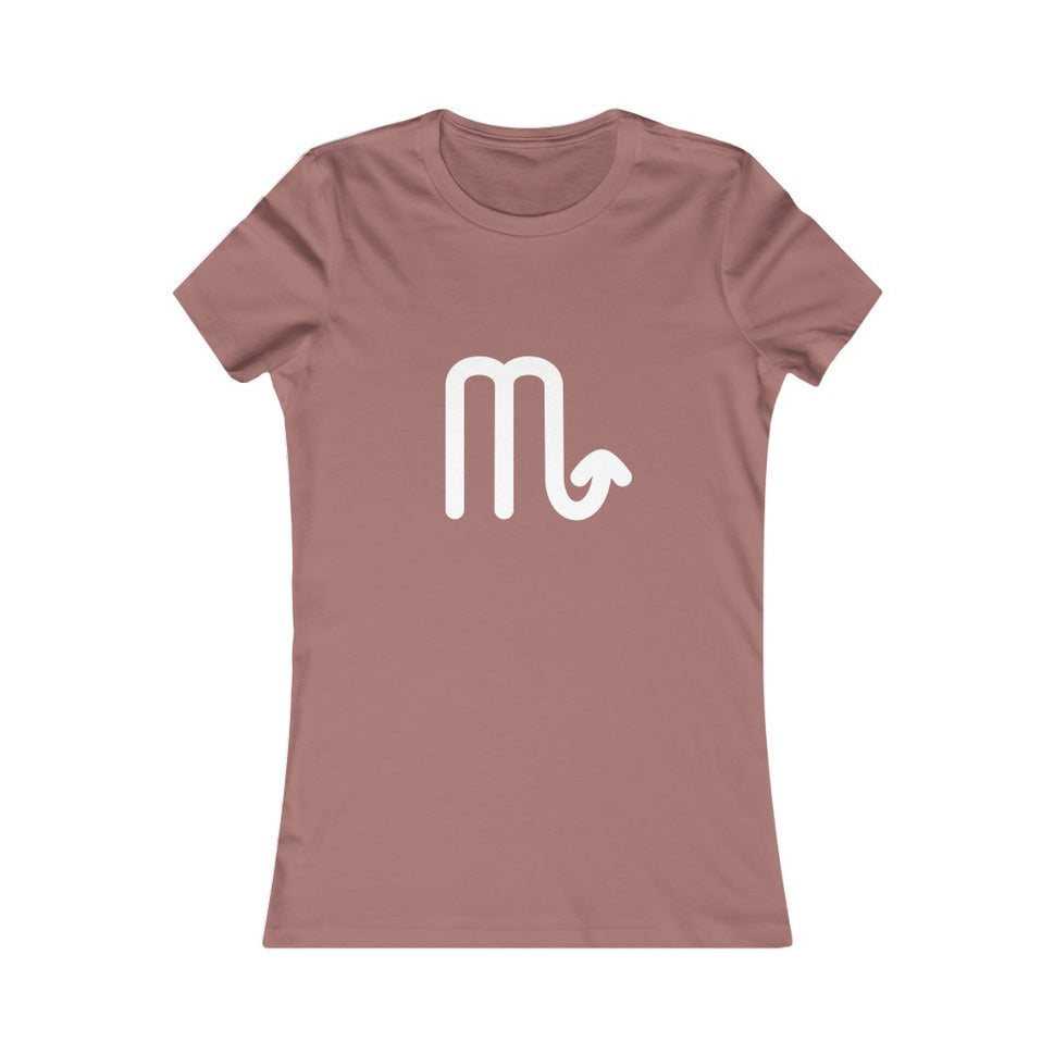 Women's Scorpio Zodiac Sign Glyph TeeMauve / S