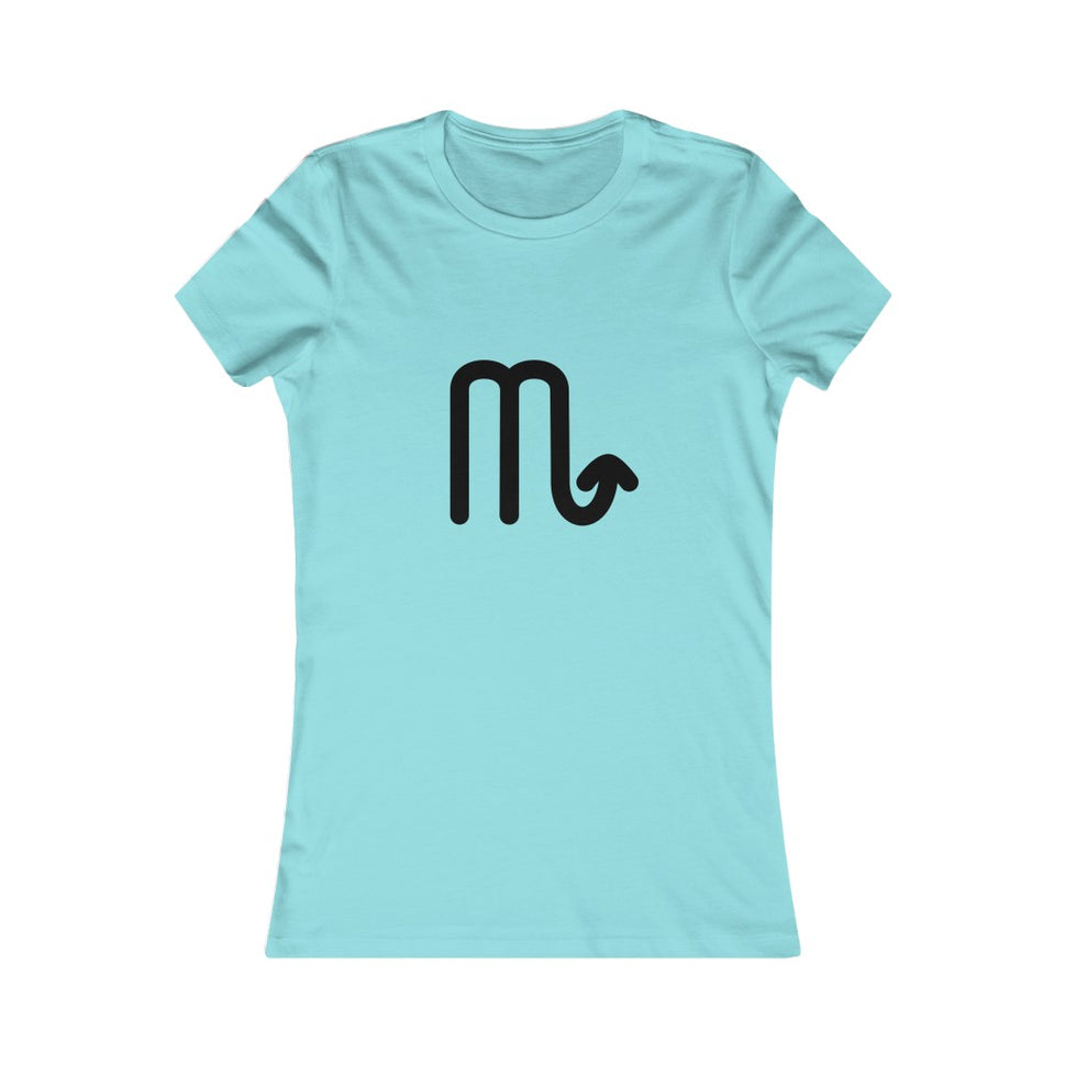 Women's Scorpio Zodiac Sign Glyph TeeSeafoam Blue / S