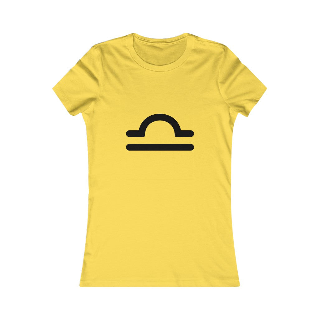 Women's Libra Zodiac Sign Glyph Tee