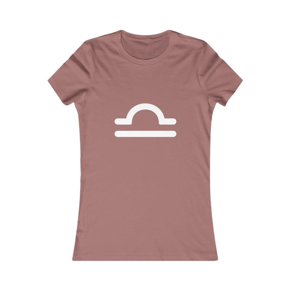 Women's Libra Zodiac Sign Glyph Tee
