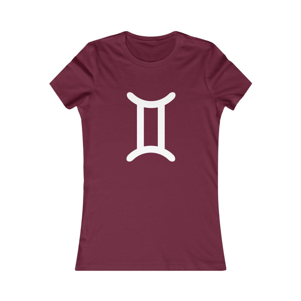 Women's Gemini Zodiac Sign TeeMaroon / S