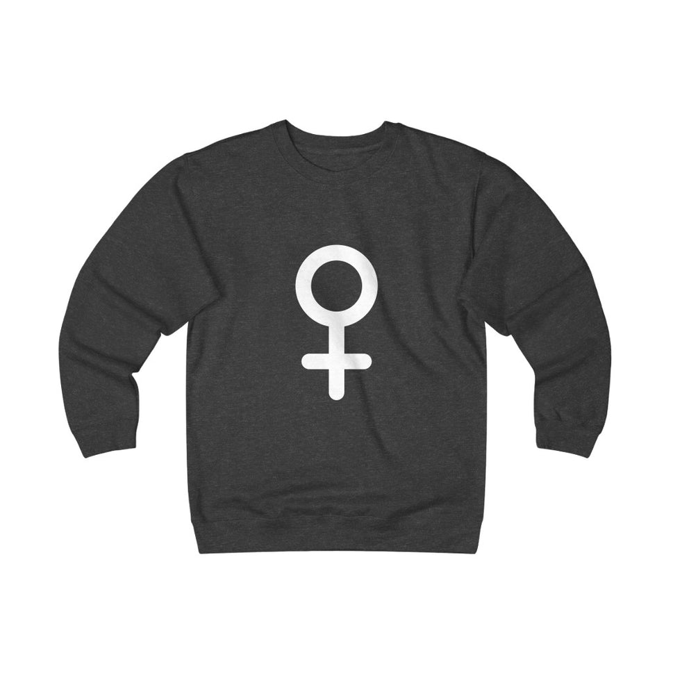 Venus Glyph Heavyweight Fleece CrewCharcoal Heather / S