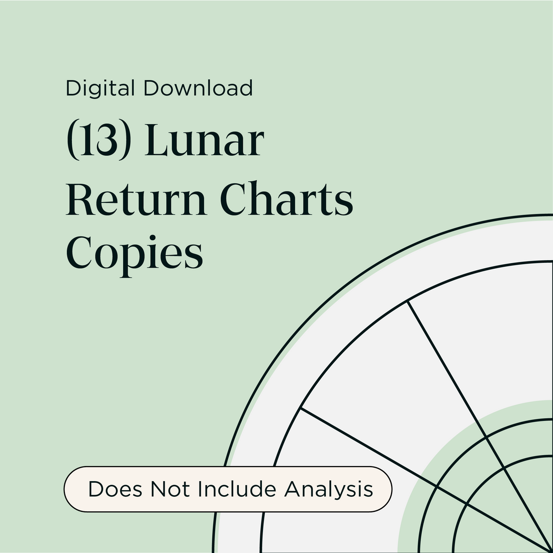 13 Lunar Return Chart/Horoscopes Digital Copies Aztrawlogy Studios