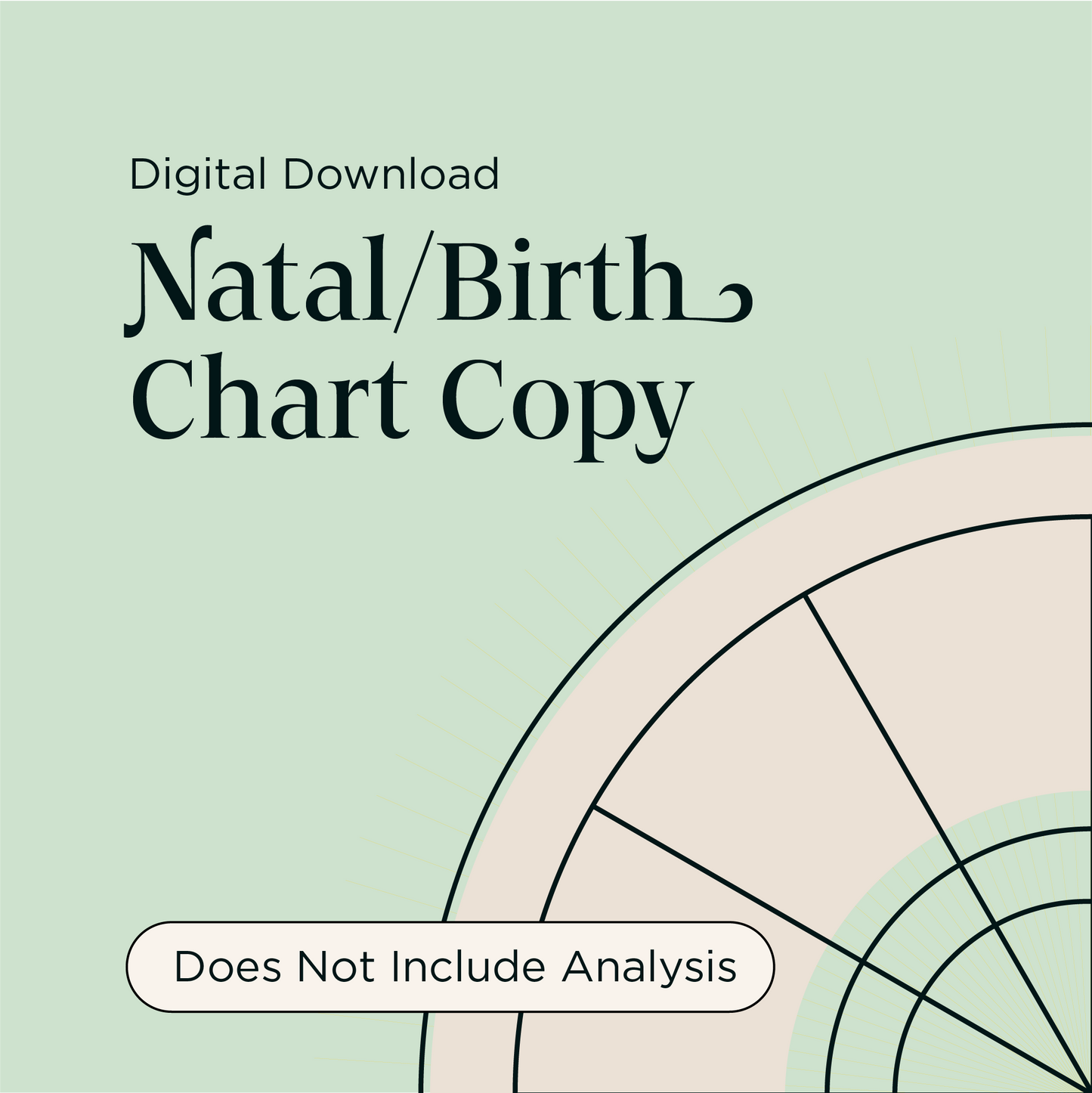Natal/Birth Chart/Horoscope (Digital Copy)