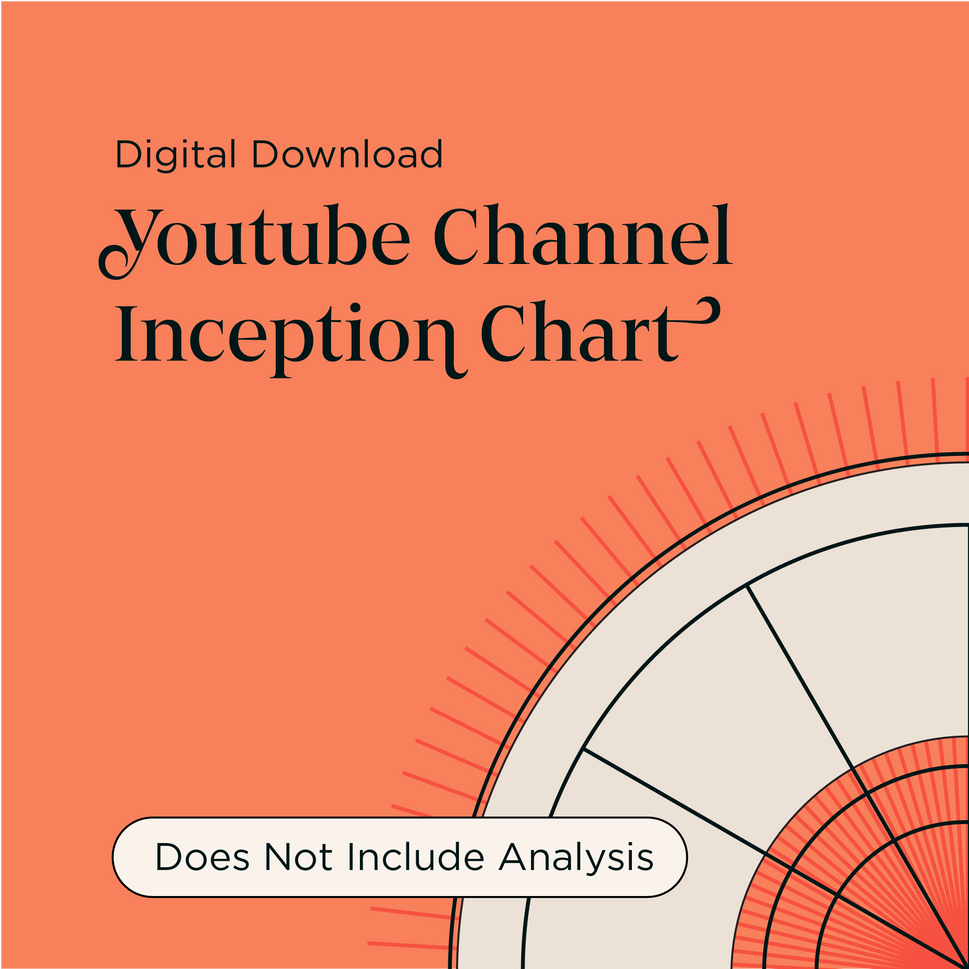 Youtube Channel Inception Chart (Digital Copy) Does Not Include Interpretation
