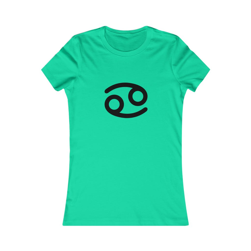 Women's Cancer Zodiac Sign Glyph TeeTeal / S