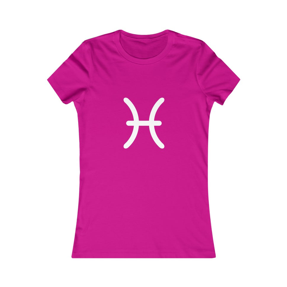 Women's Pisces Zodiac Sign Glyph TeeBerry / S