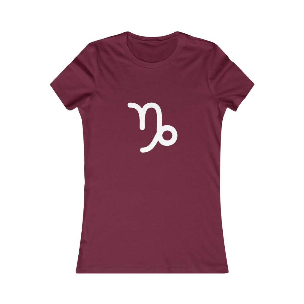 Women's Capricorn Zodiac Sign Glyph Tee
