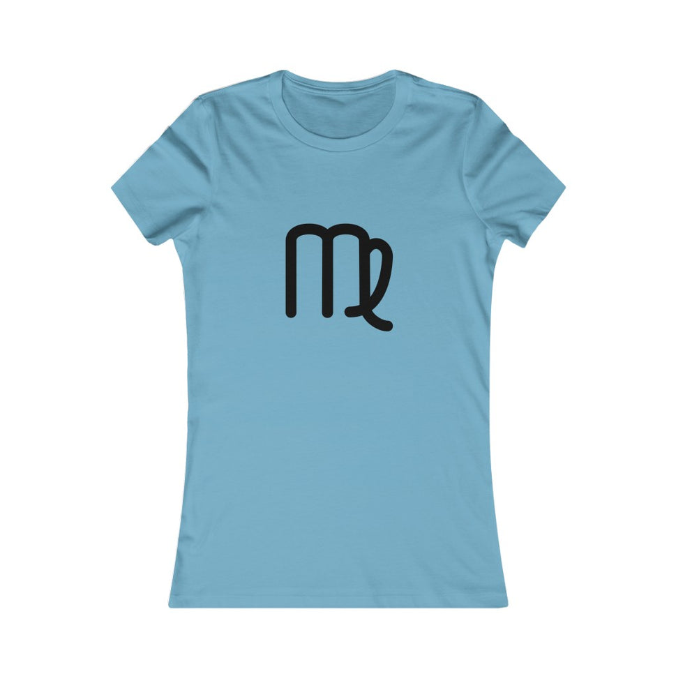Women's Virgo Zodiac Sign Glyph TeeOcean Blue / S