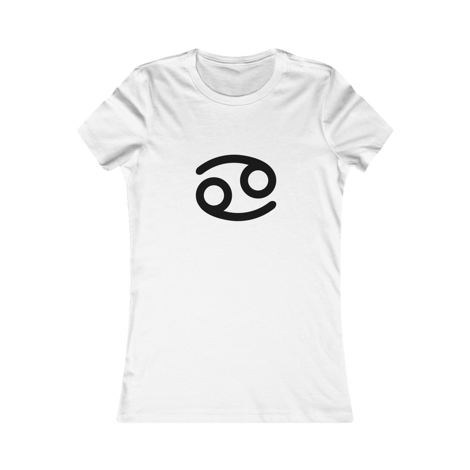 Women's Cancer Zodiac Sign Glyph TeeWhite / S