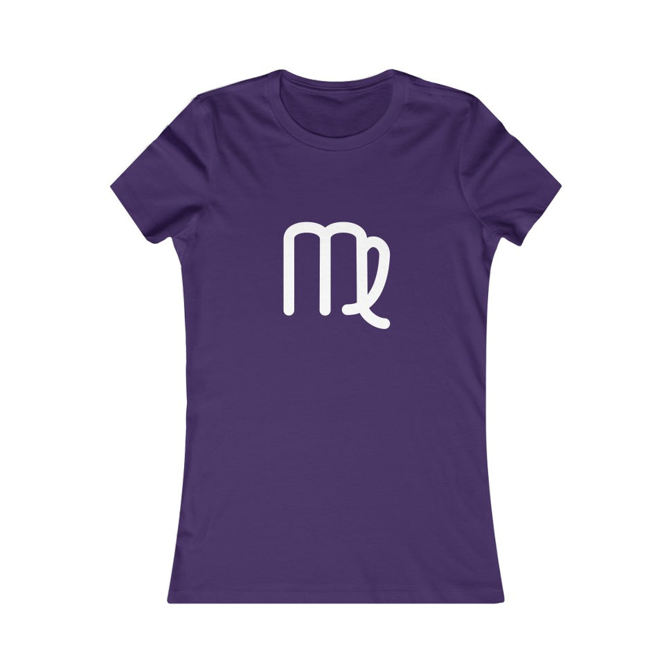Women's Virgo Zodiac Sign Glyph TeeTeam Purple / S