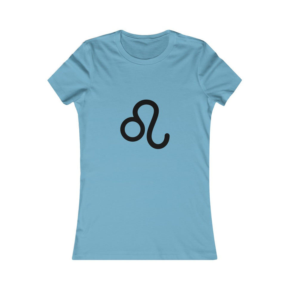 Women's Leo Zodiac Sign Glyph TeeOcean Blue / S