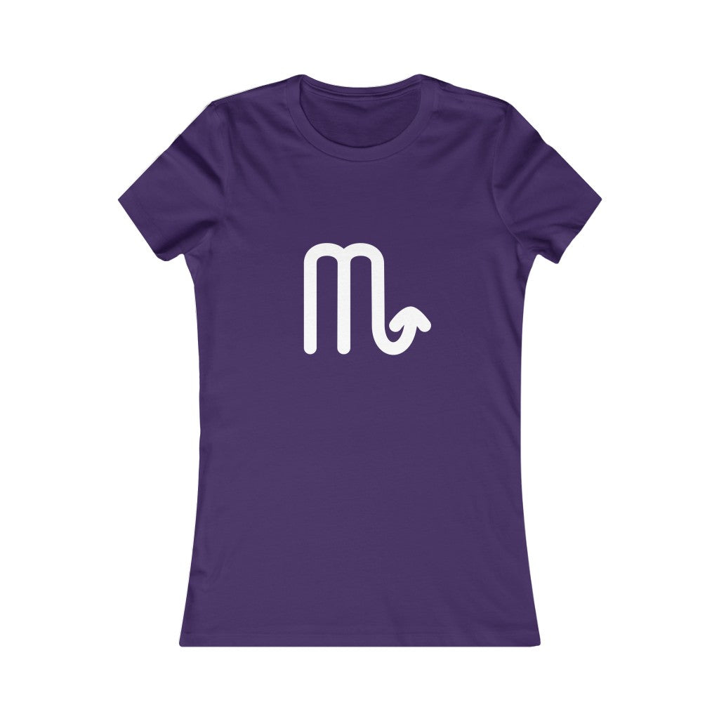 Women's Scorpio Zodiac Sign Glyph Tee