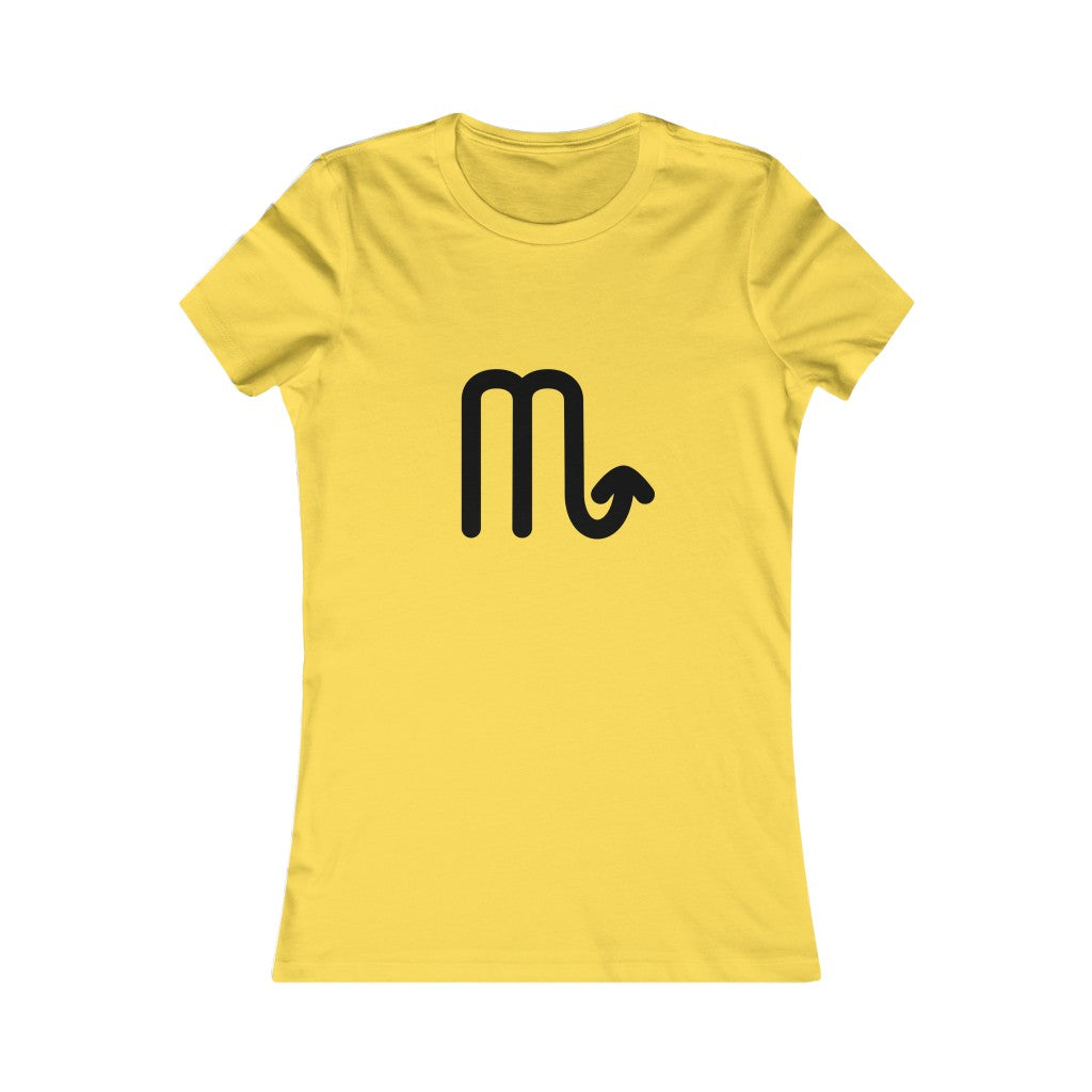 Women's Scorpio Zodiac Sign Glyph Tee