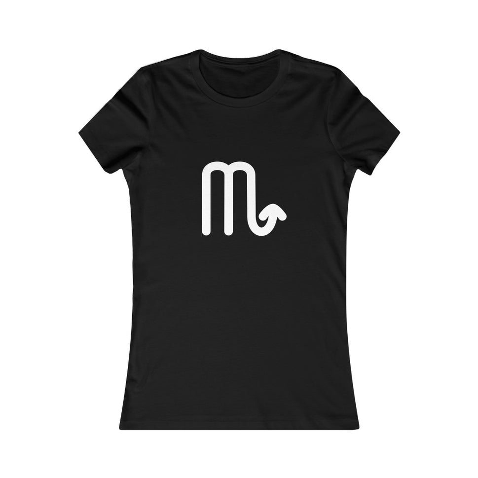 Women's Scorpio Zodiac Sign Glyph Tee