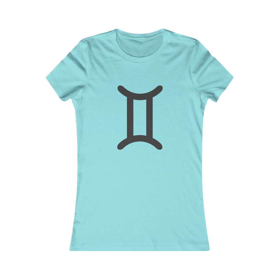 Women's Gemini Zodiac Sign TeeSeafoam Blue / S