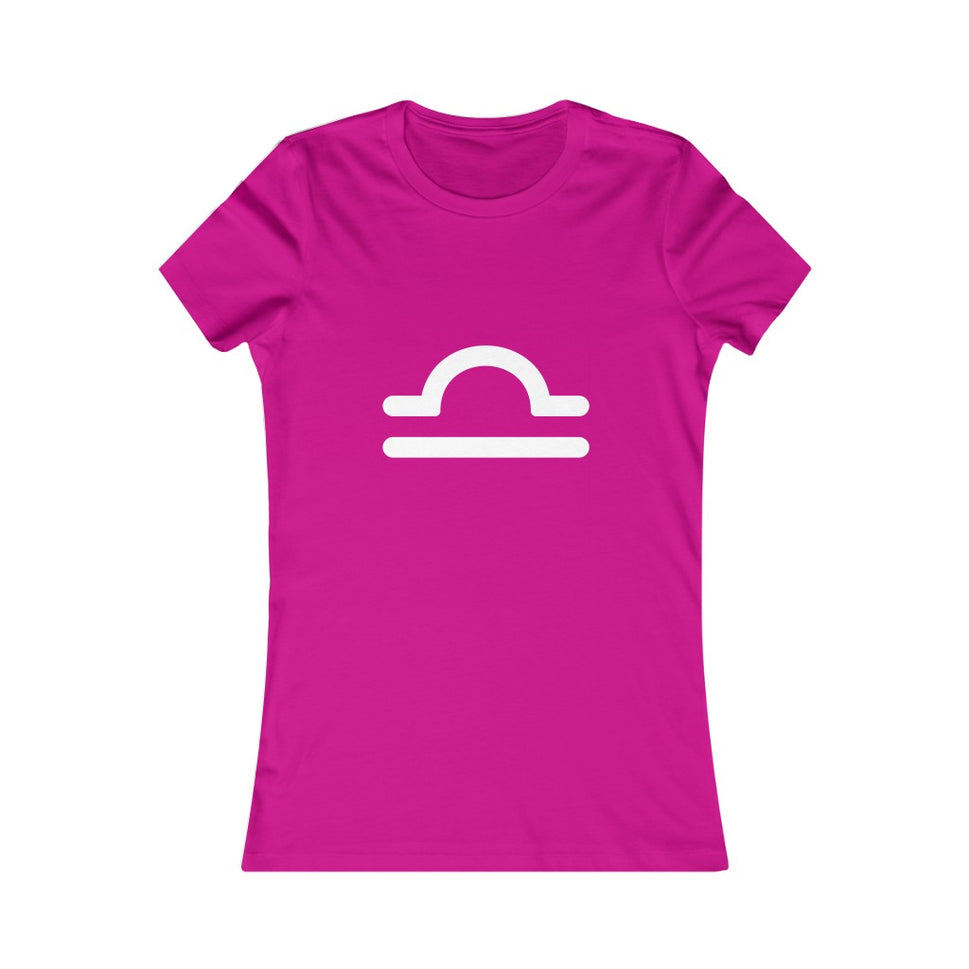 Women's Libra Zodiac Sign Glyph TeeBerry / S