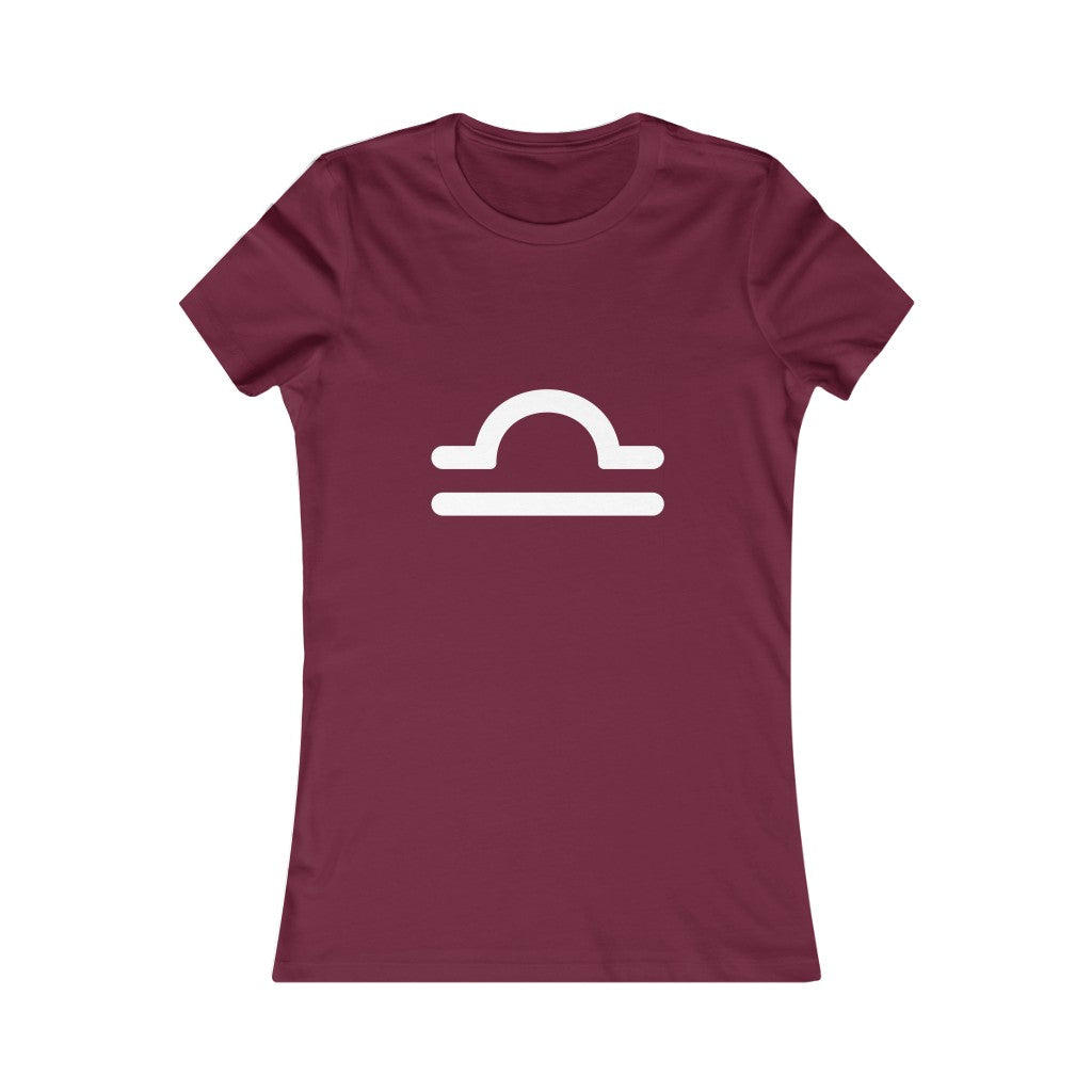 Women's Libra Zodiac Sign Glyph Tee