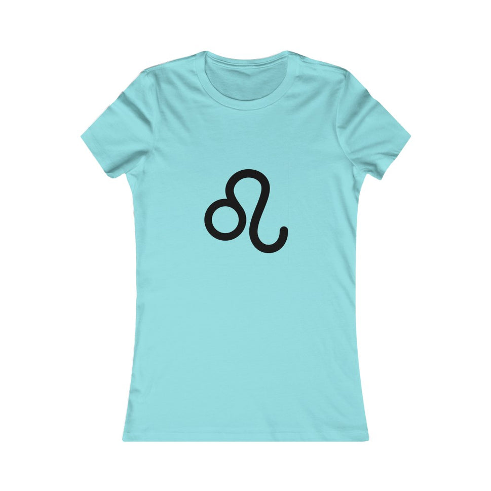 Women's Leo Zodiac Sign Glyph TeeSeafoam Blue / S