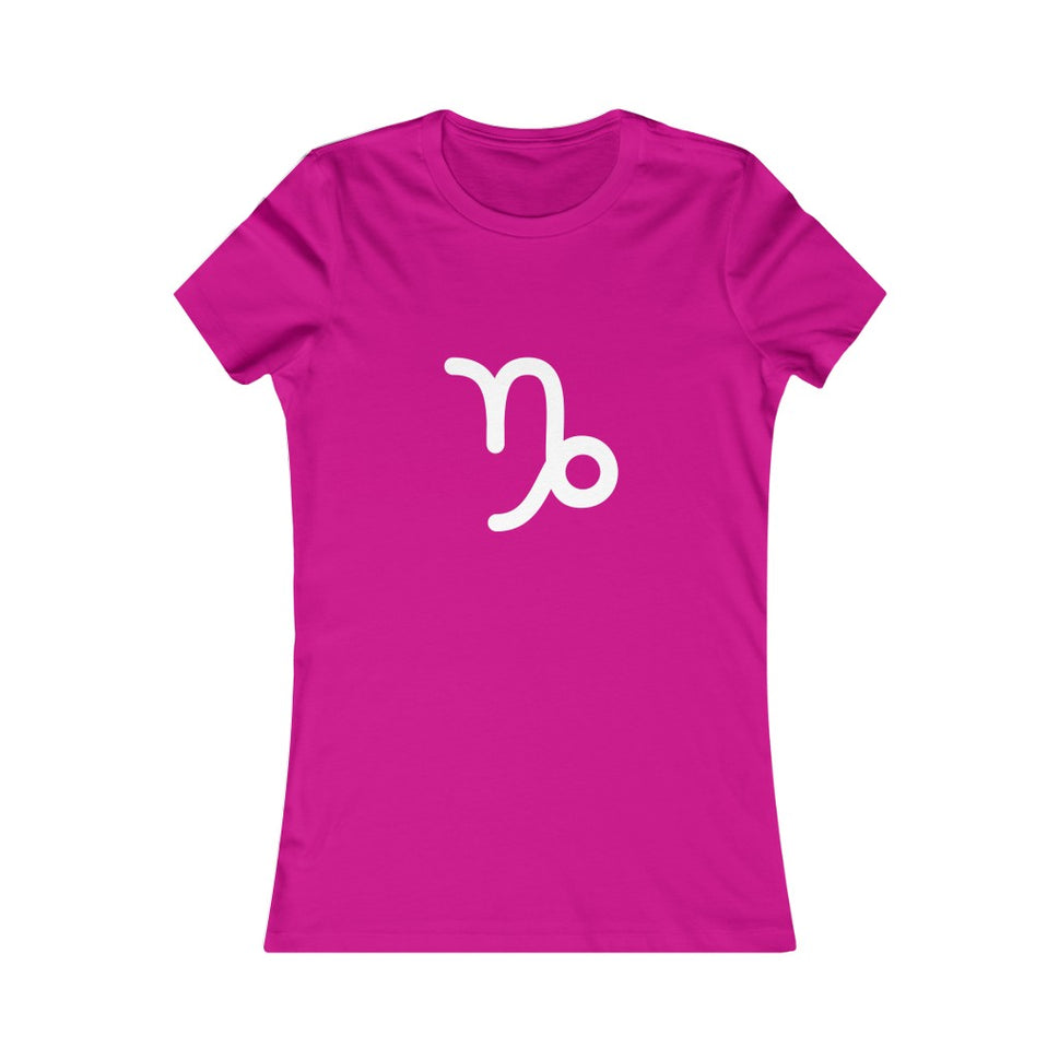 Women's Capricorn Zodiac Sign Glyph Tee