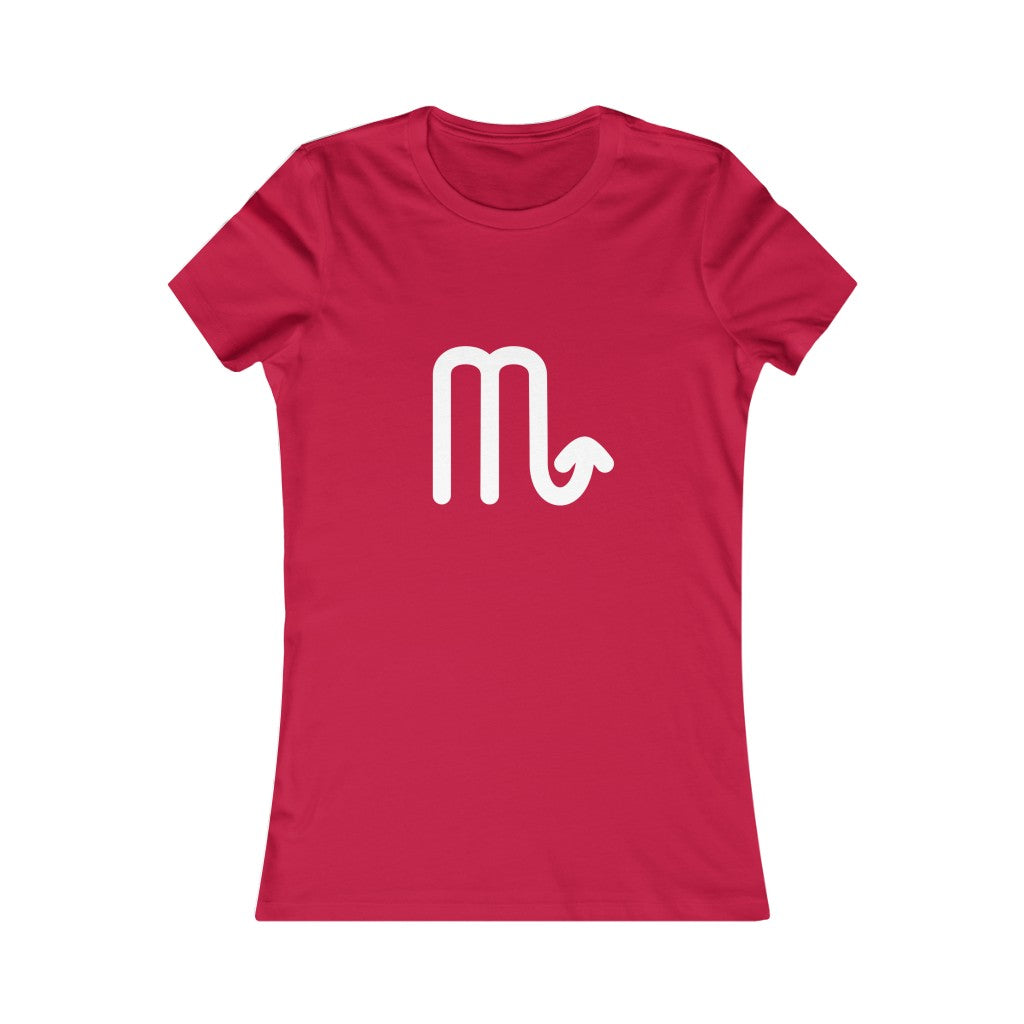 Women's Scorpio Zodiac Sign Glyph Tee