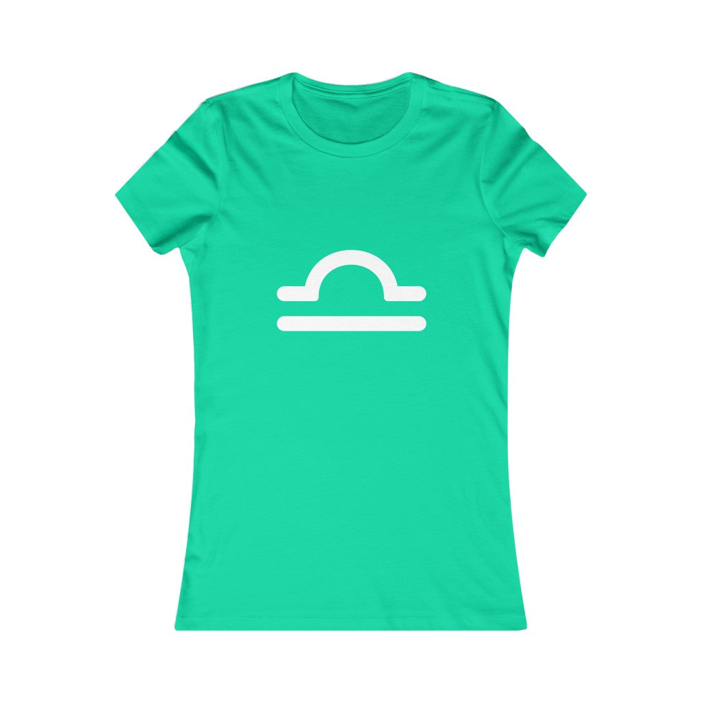 Women's Libra Zodiac Sign Glyph Tee