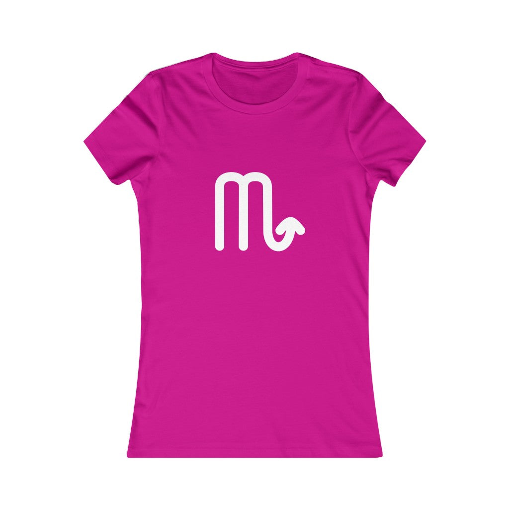 Women's Scorpio Zodiac Sign Glyph Tee