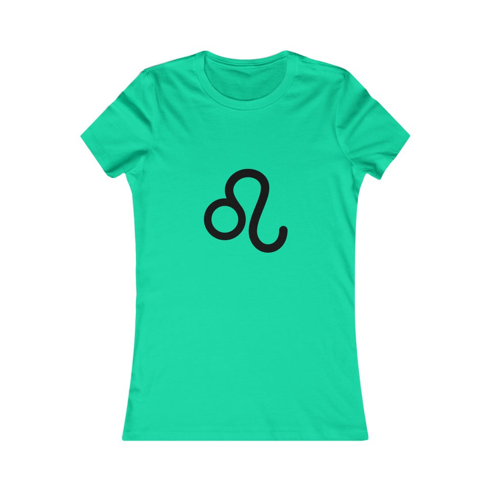 Women's Leo Zodiac Sign Glyph TeeTeal / L