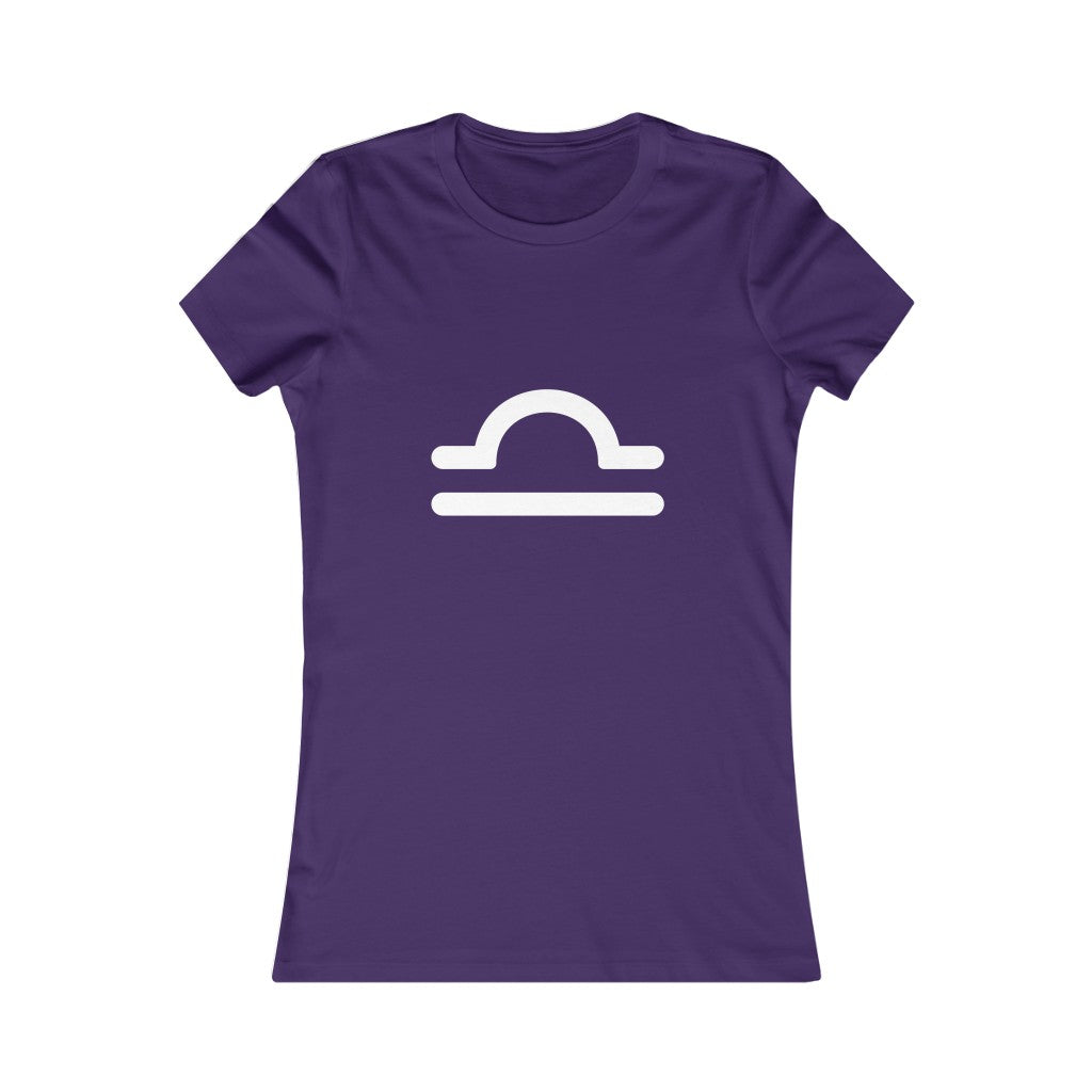 Women's Libra Zodiac Sign Glyph Tee