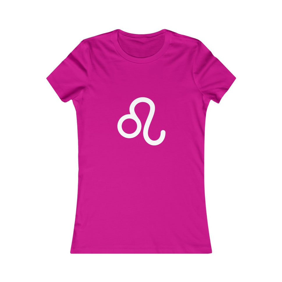 Women's Leo Zodiac Sign Glyph TeeBerry / S