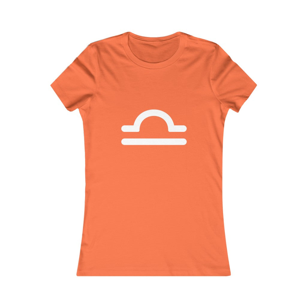 Women's Libra Zodiac Sign Glyph Tee