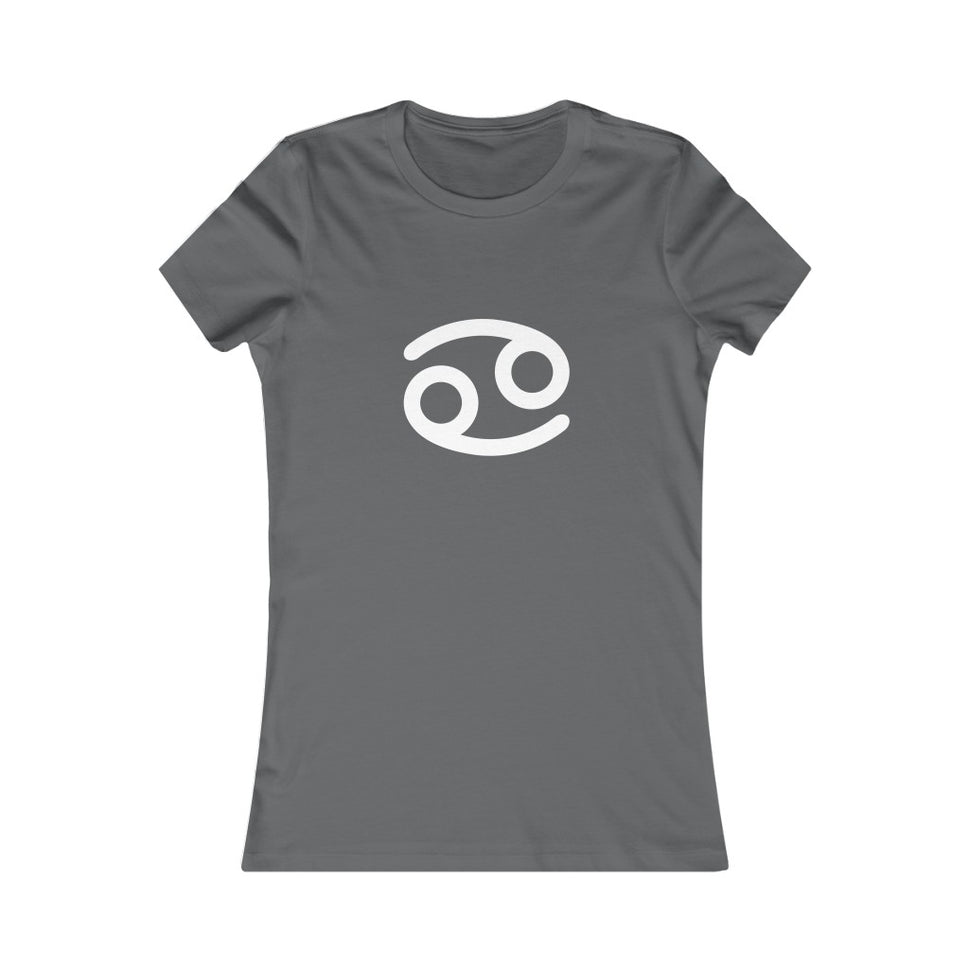 Women's Cancer Zodiac Sign Glyph TeeAsphalt / S