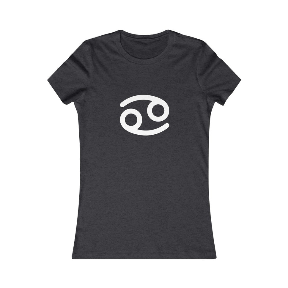 Women's Cancer Zodiac Sign Glyph TeeDark Grey Heather / S