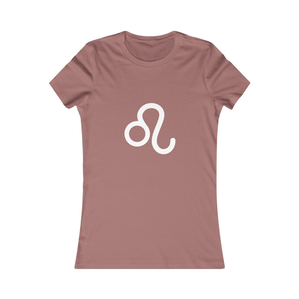 Women's Leo Zodiac Sign Glyph TeeMauve / S