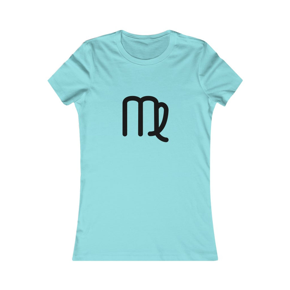 Women's Virgo Zodiac Sign Glyph TeeSeafoam Blue / S