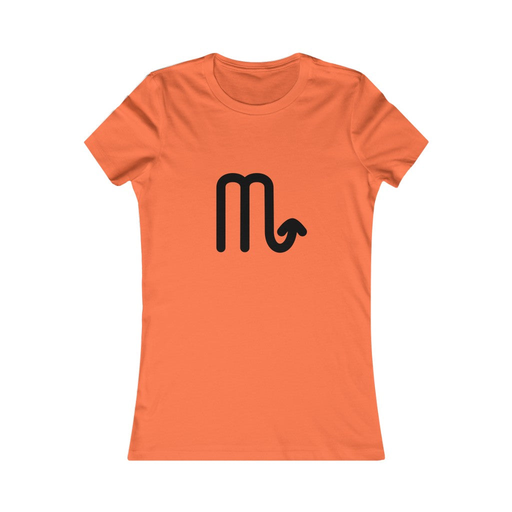 Women's Scorpio Zodiac Sign Glyph Tee