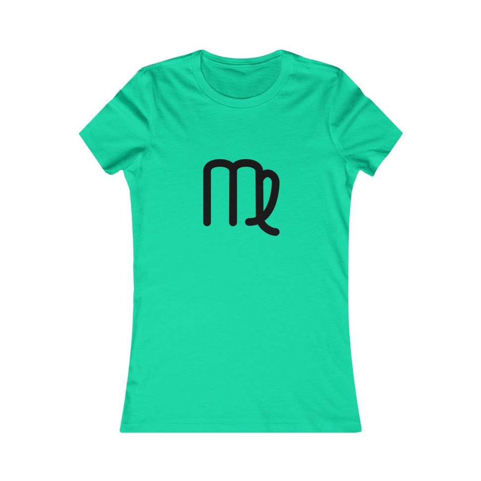Women's Virgo Zodiac Sign Glyph TeeTeal / L