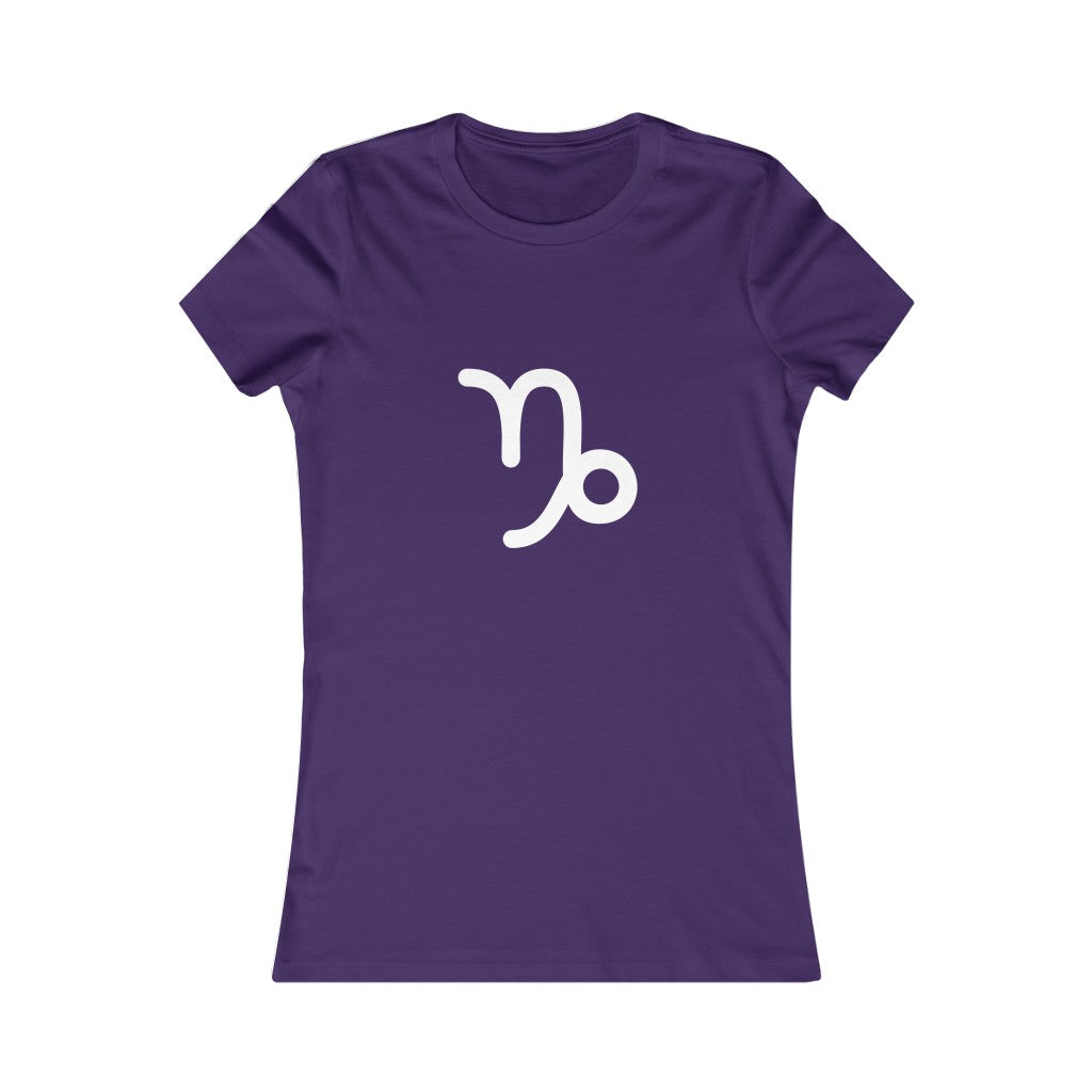 Women's Capricorn Zodiac Sign Glyph Tee
