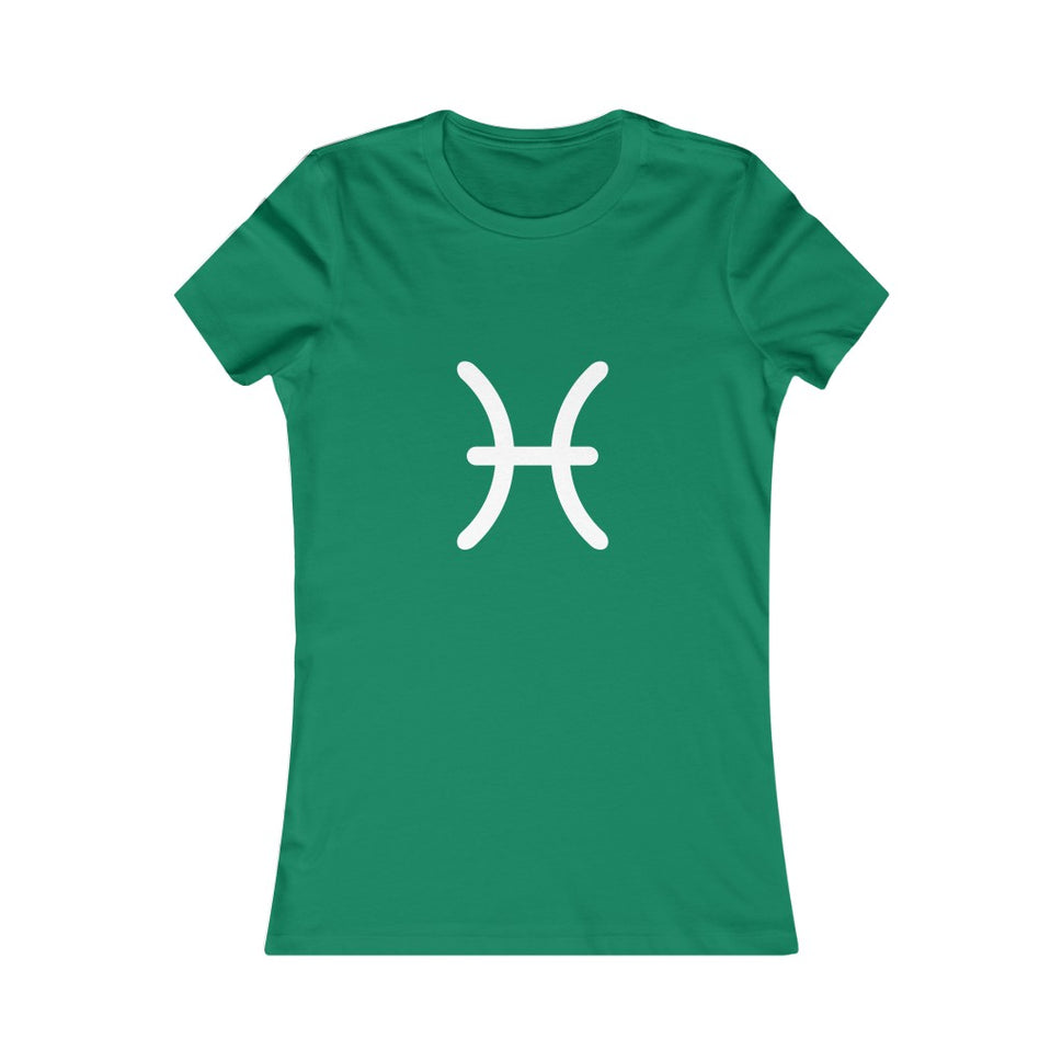 Women's Pisces Zodiac Sign Glyph TeeKelly / S