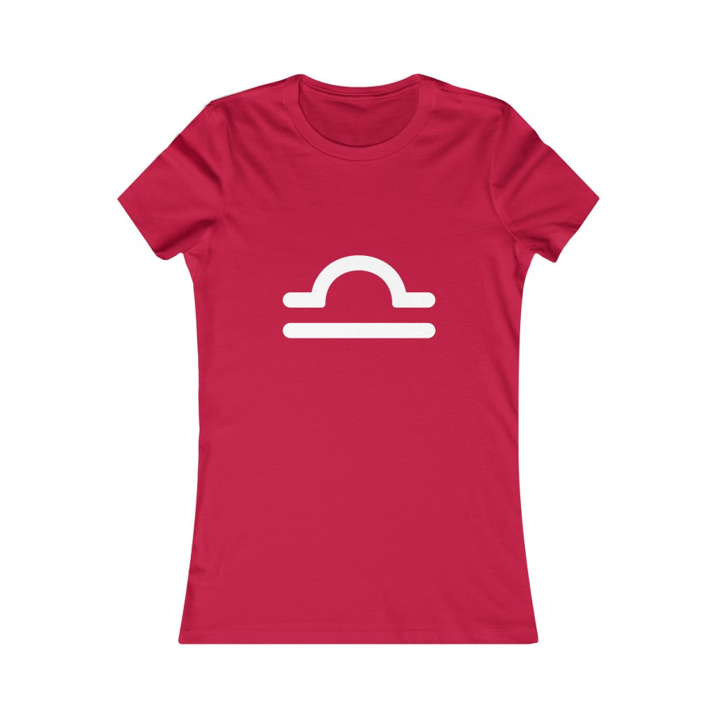 Women's Libra Zodiac Sign Glyph Tee