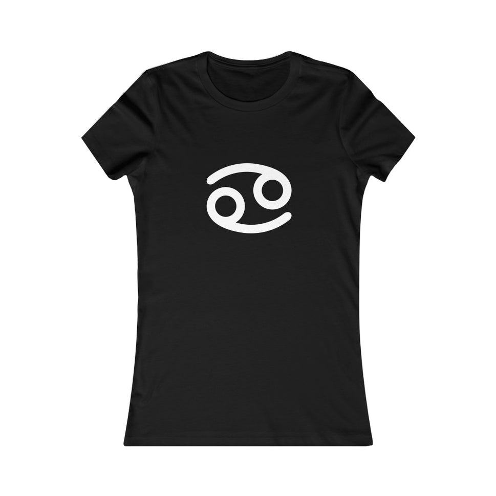 Women's Cancer Zodiac Sign Glyph TeeBlack / S