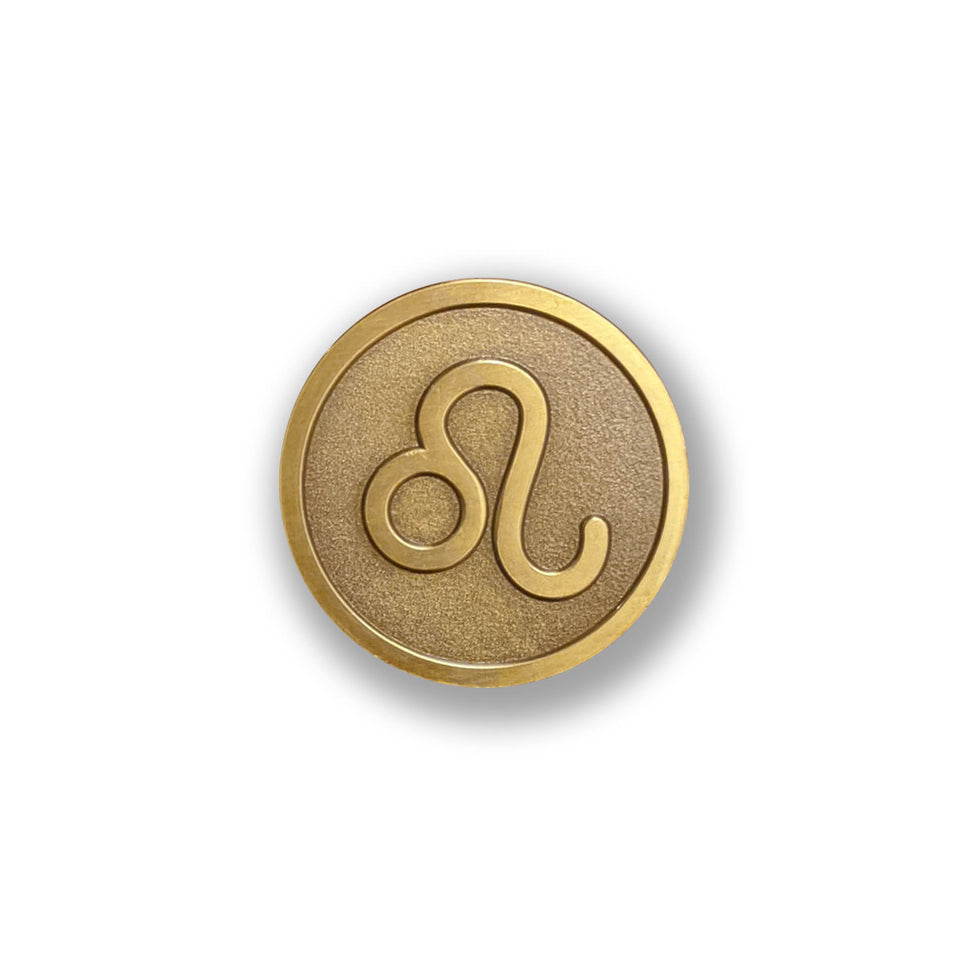 Leo Glyph Magnetic Lapel Pin